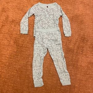 Tea Collection girls pajama set size 2